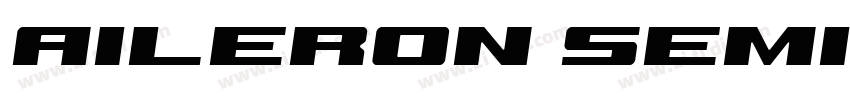Aileron SemiBoldItal字体转换